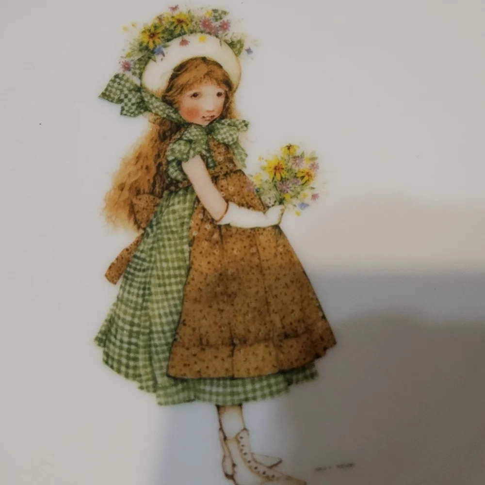 Vintage 1974 Holly Hobbie Green Girl Limited Edition Soup‎ Bowls Set of 4